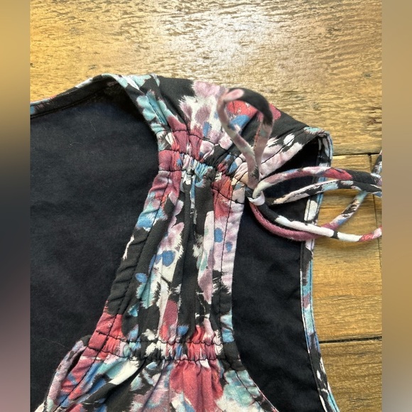 LUCKY BRAND | Women's Cotton Tiered Floral Sleeveless Mini Dress Lined | Size XS - Picture 8 of 12